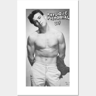 PHYSIQUE PICTORIAL - Vintage Physique Muscle Male Model Magazine Cover Posters and Art